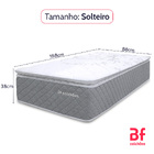 Colchão Solteiro Molas Ensacadas Com Pillow Top Extra Confort