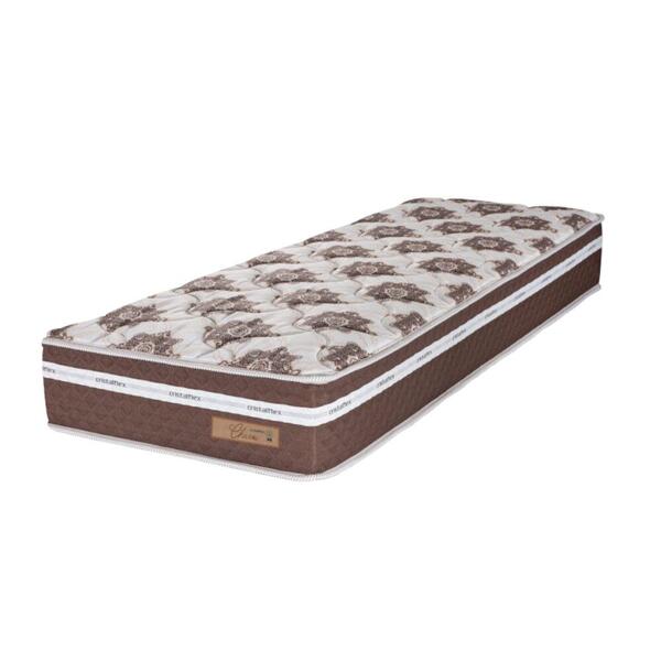 Colchão Solteiro Molas Ensacadas Cristalflex Charm - Marrom
