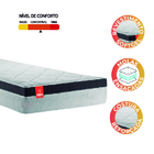 Colchão Solteiro Molas Ensacadas Real 88x188x27cm Cinza / Gra