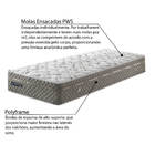 Colchão Solteiro Molas Ensacadas Relax Dream Jaqquard Duplo E