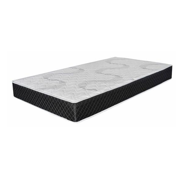 Colchão Solteiro Molas Ensacadas Tóquio Preto / Branco 88x188