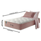 Colchão Solteiro Molas Ensacadas Visco Gel Charlotte 88x188x36