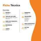 Colchão Solteiro Molas Ensacadas Zidi Alabama 88x188x24cm