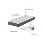Colchão Solteiro Montreal D28 88x188x17 Grafite