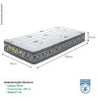 Colchão Solteiro Monumentale Molas Pocket - 88x188x27