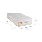 Colchão Solteiro New London 88x188cm Molas Ensacadas Inducol