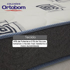 Colchão Solteiro Ortobom Espuma D33 Antiácaro Light 14x188x78