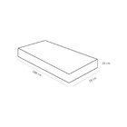 Colchão Solteiro Ortobom Light D28 78x188x20cm  Branco/cinza