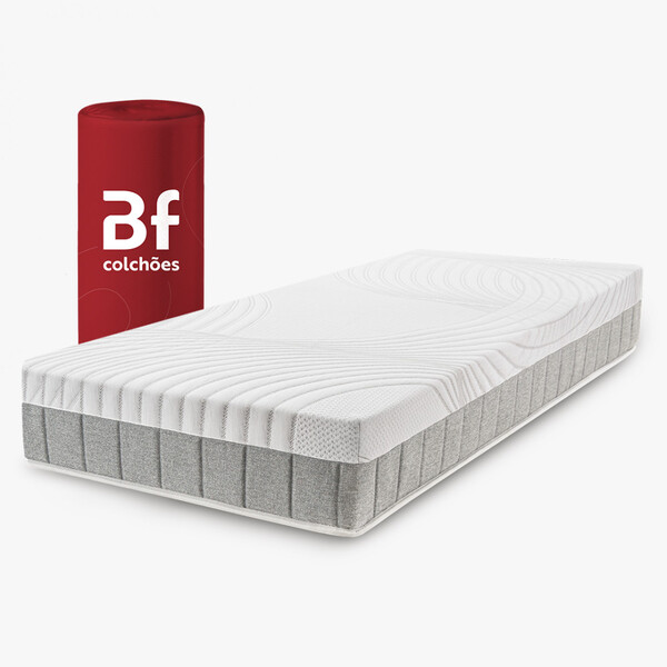 Colchão Solteiro Ortopédico BF Antistress a Vácuo 88x188cm BF