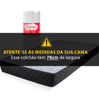 Colchão Solteiro Ortopédico D33 À Vácuo Premium Bf Colchões