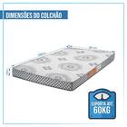 Colchão Solteiro Pérola Variante Preto Com Cinza 88 X 188 X 1