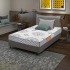 Colchão Solteiro Pérola Variante Preto Com Cinza 88 X 188 X 1