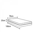 Colchão Solteiro Portobel D23 Viena 20x 188x 78 Cm Bege Estam