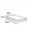 Colchão Solteiro Portobel D23 Viena 20x 188x 88 Cm Bege Estam