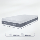 Colchão Solteiro Premium BF Ice Espuma NASA 88x188cm BF Colch
