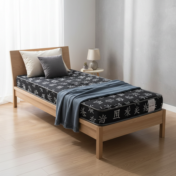 Colchão Solteiro Preto D20 - Nouv Comfort Espuma 188x88x12 Cm