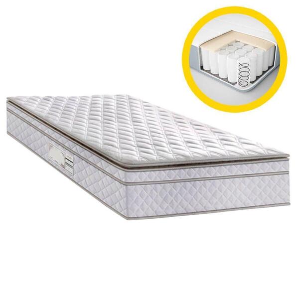 Colchão Solteiro Sublime Pillow D28 26x88x188 Branco
