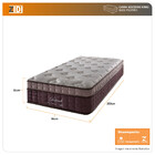 Colchão Solteiro Twin Size Detroit Molas Ensacadas Visco Gel