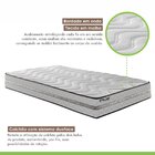 Colchão Solteiro Unique D33 Plus Duoface 25x88x188cm Paropas