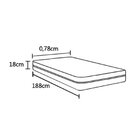 Colchão Solteiro Yescasa Espuma D28 78x188x18cm Kairo