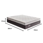 Colchão Super King Molas Ensacadas Reale New  37x203x193cm Ci