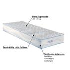 Colchão Twin Size Tiedye Com Molas Ensacadas 96x203x26 - Bran