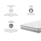 Colchão Viúva 128x188x24cm Molas Ensacadas Soft New Montreal