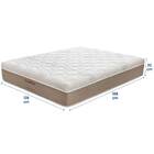 Colchão Viúva 128x188x32 Esmeralda Prorelax Molas Ensacadas P