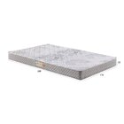 Colchão Viúva D33 Ecoline Bordado 128x188x25cm Ecoflex Cinza