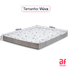 Colchão Viúva Espuma D28 Selada  Bf Colchões 128x188x14cm
