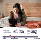 Colchão Viúva Espuma D28 Selada  Bf Colchões 128x188x14cm