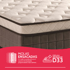 Colchão Viúva Mola Ensacada Espuma D33 Viscoelástico 128x188