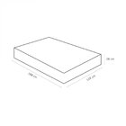 Colchão Viúva Ortobom Exclusiva 28x 188x 128 Cm Cinza/branco