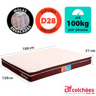Colchão Viúva Pillow Top Mola Ensacada E Espuma Selada Confor