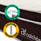 Colchão Viúva Pillow Top Mola Ensacada E Espuma Selada Confor