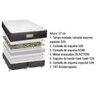 Colchão Viúva Sankonfort Molas Ensacadas Maxion 27x 188x 128