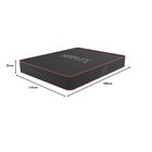 Colchão Viúva Serflex Nice 26x110x188cm Cinza