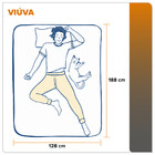 Colchão Viúva Washington Espuma D23 Liso 128x188x14cm