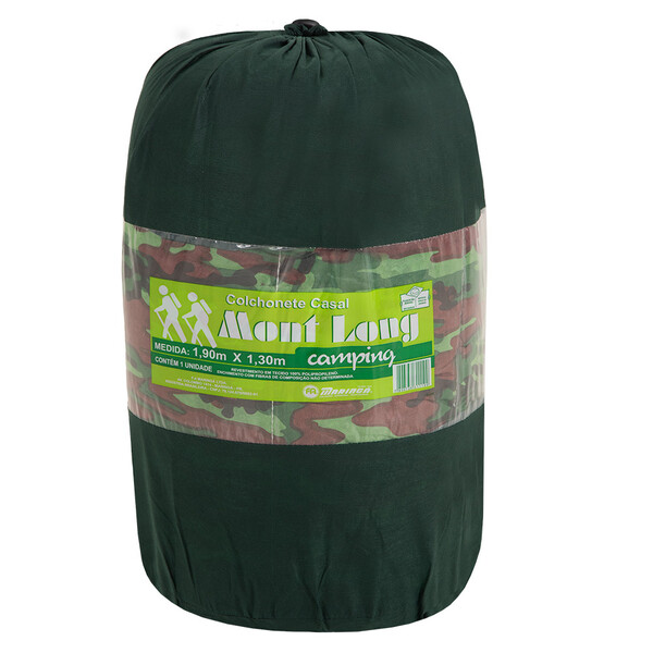 Colchonete Casal Camuflado 190x130cm Com Bolsa Para Transport