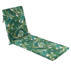 Colchonete Espreguiçadeira Retangular Floral Verde 190x60cm