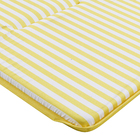 Colchonete Espreguiçadeira Stripes 190x55cm Amarelo e Branco