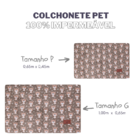 Colchonete Impermeável Caes E Gatos Pequeno 0,65x0,45 Marrom
