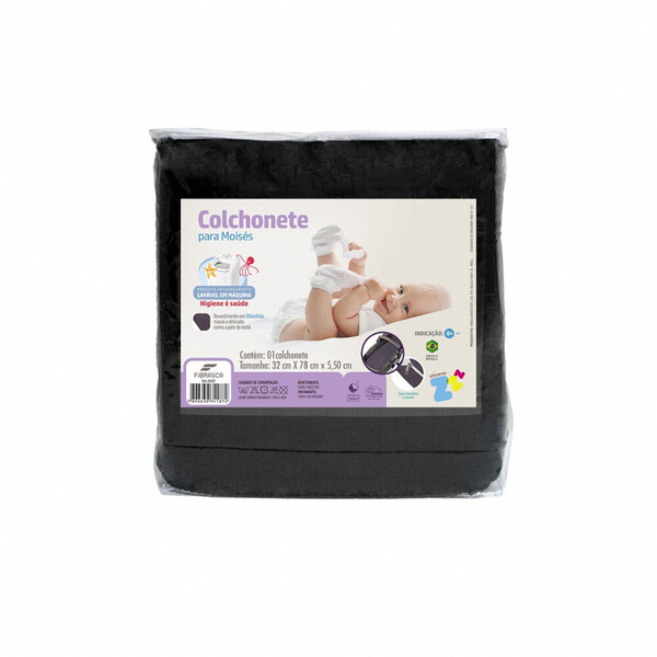 Colchonete Moises Baby Chinchila Latex Lavavel Fibrasca