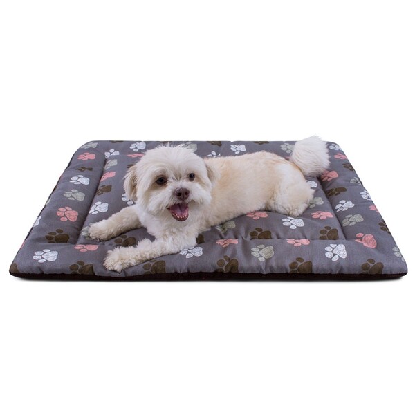 Colchonete Para Cachorro Dupla Face 80x60 Patas Marrom