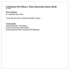 Colchonete Para Cachorro Grande 90cm X 70cm Verde Listrado Co