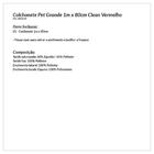 Colchonete Vermelho Enorme Pet Estampada Vermelho Grande Com