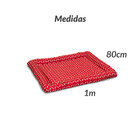 Colchonete Vermelho Enorme Pet Estampada Vermelho Grande Com