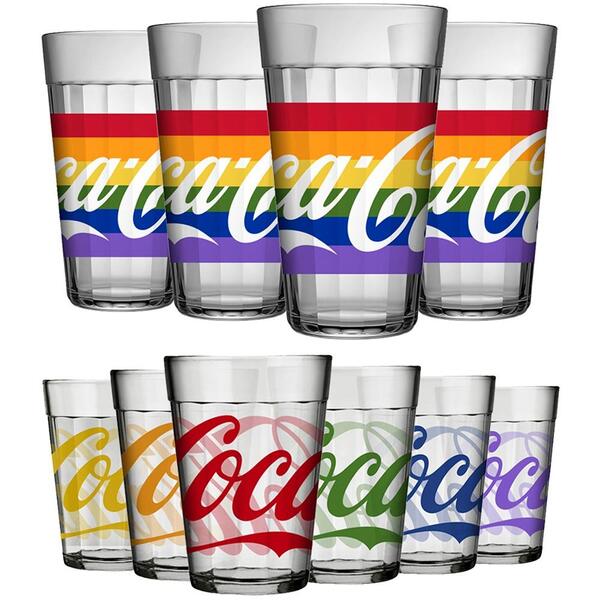Coleção Copo Americano Coca-cola Pride 10 Peças