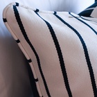 Coleção Maré - Almofada Listras Azul Quadrada Tipo:somente A