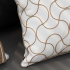 Coleção Náutica - Almofada Bordada Sisal Quadrada Tipo:soment